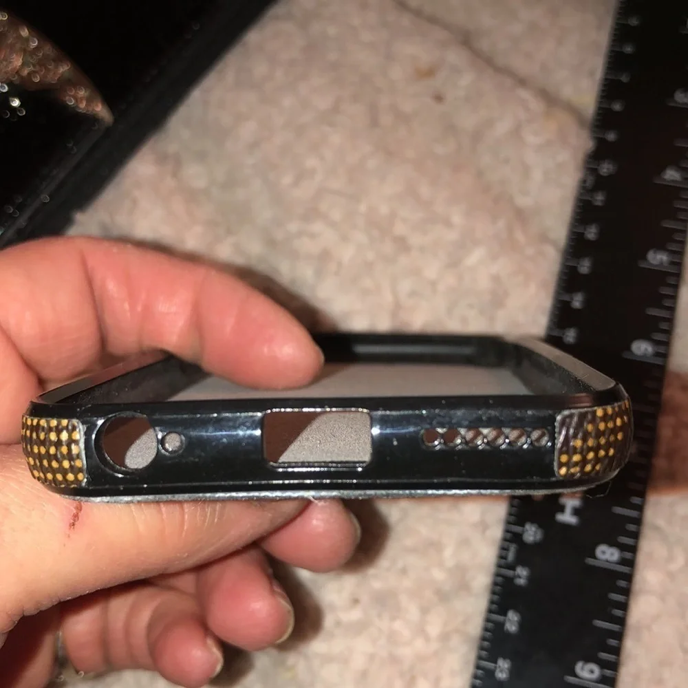 Micheal Kors brown authentic monogram IPHONE case IPhone 7 Will fit 6,6S